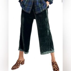 Madewell Cropped Velvet Pants